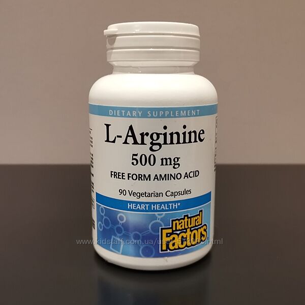 Natural Factors L-arginine / аргинин 500 мг - 90 капсул