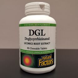 DGL глицирризинат экстракта из корня солодки / Natural Factors 