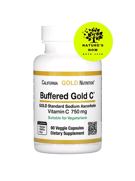 Буферизованный витамин С 750 мг - 60 капсул / аскорбат натрия, gold C