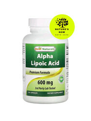 Best Naturals альфа липоевая кислота 600 мг - 240 капсул / США