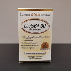 Супер цена California Gold LactoBif пробиотики 30 млрд - 60 капсул