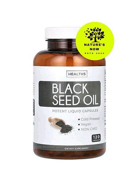 Healths Harmony масло черного тмина - 120 капсул / США