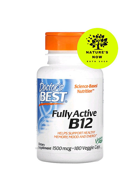 Doctors Best активный витамин В12 1500 мкг - 180 капсул / США