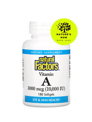 Natural Factors витамин А 3000 мкг - 180 капсул 