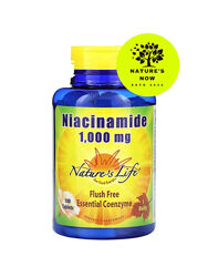 Nature&acutes Life ниацинамид 1000 мг - 100 таблеток / США, витамин В3