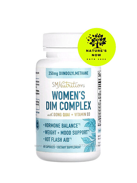 SMNutrition DIM 250 мг для женщин - 60 капсул / США, ДИМ