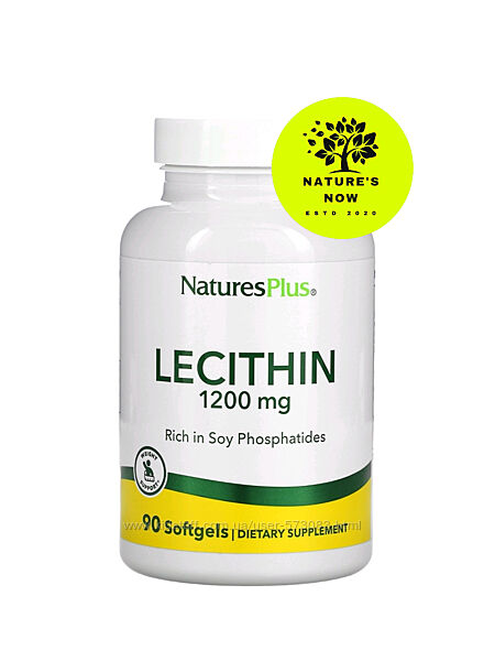 Natures Plus лецитин 1200 мг - 90 капсул / США