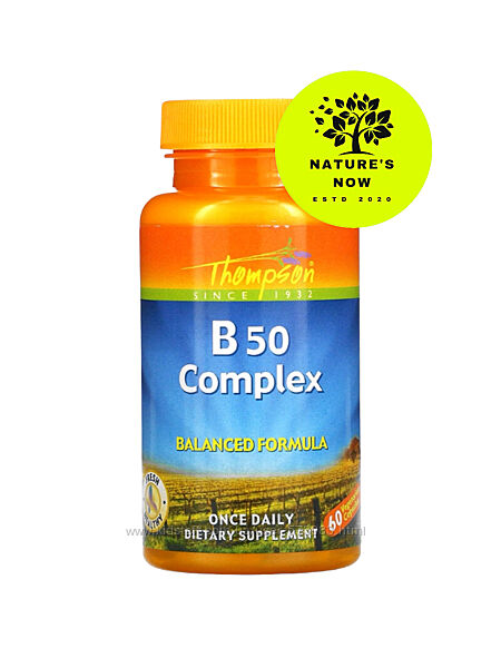 Thompson комплекс группы В 50 мг - 60 таблеток