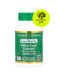 California Gold лист оливы, экстракт 500 мг - 60 капсул / США 