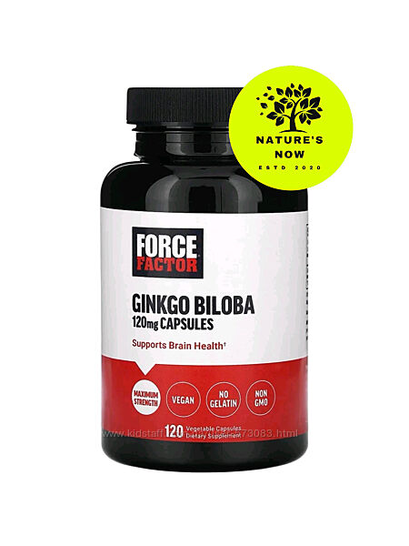 Force Factor гинкго билоба 120 мг - 120 капсул / США