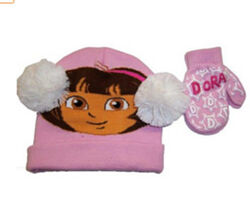 Набор шапочка и варежки от Никелодеон Nick Jr. Dora Даша р. р. 2-5 лет.