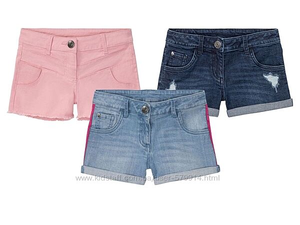 Крутые, удобные джинсовые шорты для девочек от немецкого бренда  Pepperts