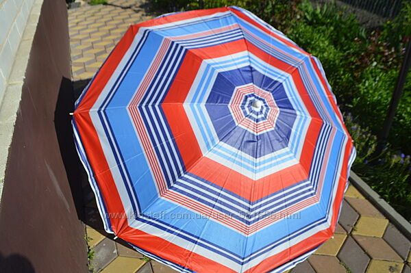 Зонт пляжный, зонт садовый с напылением и наклоном, пляжна парасолька