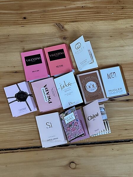 Набор пробников парфюмерии 11 штук Prada, Dior, Chloe, Gucci, Armani