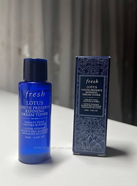 Делікатний тонік-ексфоліант fresh lotus refining dream toner 20 мл