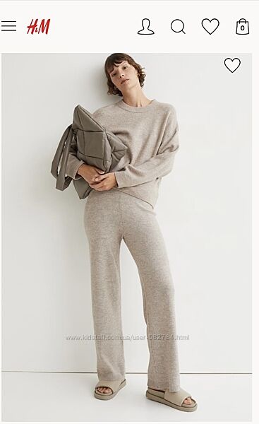 Мега трендові трикотажні штани H&M 