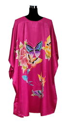 шелковое платье кимоно бабочки размер 44-54 разные