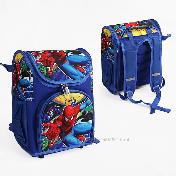 каркасный школьный рюкзак spider man 65528