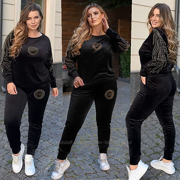 велюровый спортивный костюм pearls разные