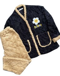 Теплая махровая пижама bunny