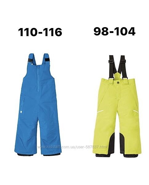 Напівкомбінезон, штани Crivit, Lupilu 98-116 Німеччина, термо лижні мембрана