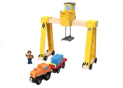 Навантажувальний кран Playtive для залізної дороги, дорога деревяна, поїзд