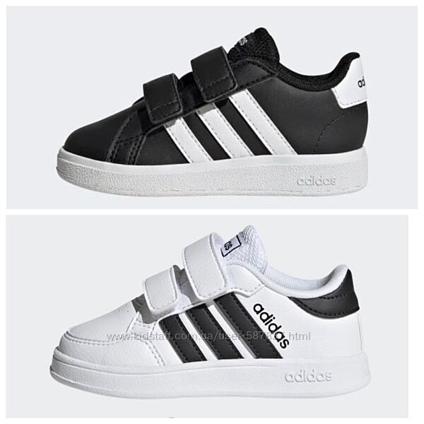 Кросівки на липучках adidas р.25,5 та 27 оригінал, чорні, кеди, білі, адідас
