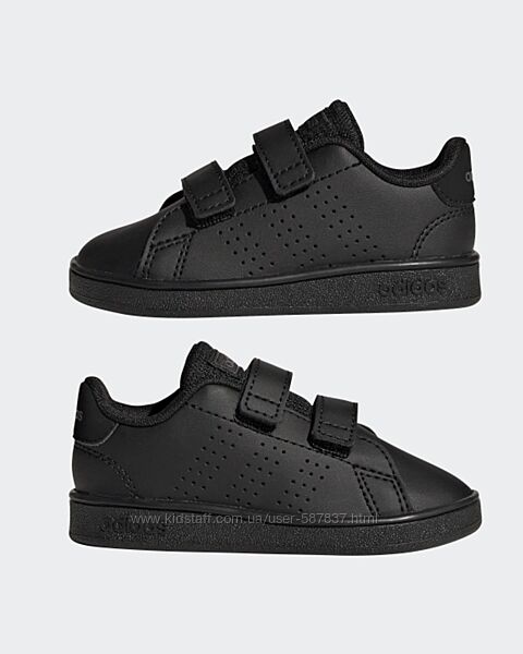 Чорні кросівки adidas р.26-27 оригінал, на липучках, кеди, кроссовки, кеды