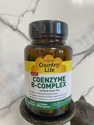 Country Life, комплекс коферментних вітамінів групи B, 60 шт