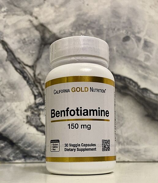 California Gold Nutrition, Бенфотіамін, 150мг, 30шт