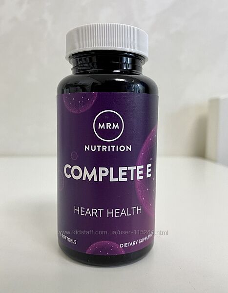 MRM Nutrition, комплекс з вітаміном Е, 60 капсул 