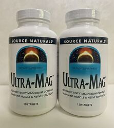 Source Naturals, Ultra-Mag, комплекс із магнієм, 120 шт