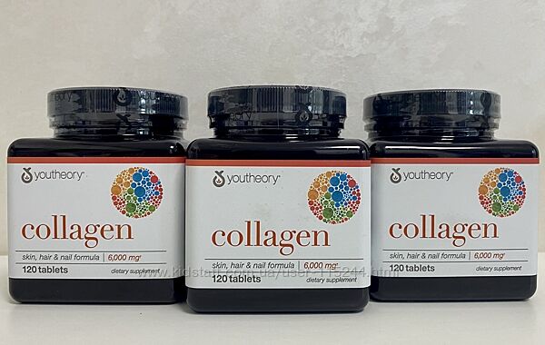 Youtheory, колаген, 1000 мг, 120 таблеток