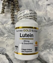 California Gold Nutrition, лютеїн із зеаксантином, 20мг, 60шт