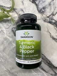 Swanson, Куркумін. Turmeric & Black Pepper, 90 шт