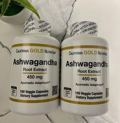 California Gold Nutrition, ашваганда, 450мг, 180шт