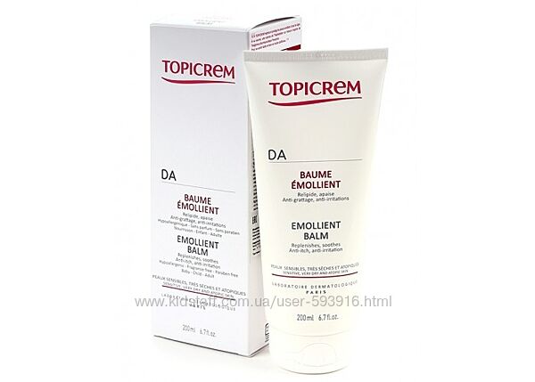 Бальзам для обличчя та тіла Топікрем Topicrem DA Emollient Balm