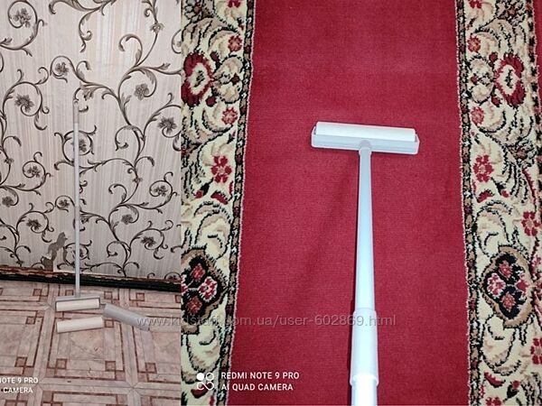 Швабра для ковров, пола с липкой лентой плюс запаска.