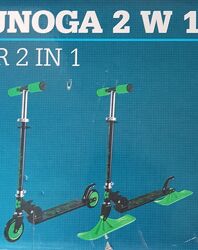 Продам самокат 2в1, на колесах и лыжах