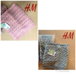 Хомуты H&M розовые и серые