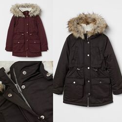 Куртка парка H&M зима для девочек