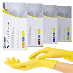 Перчатки нитриловые Medicom SafeTouch Advanced Yellow, 100 шт. ЖЁЛТЫЕ