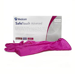 Нитриловые перчатки Medicom SafeTouch Advanced Magenta, 3.5г.