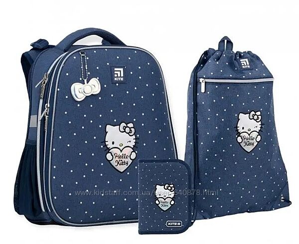 Набір Kite рюкзак  пенал сумка для взуття SETHK22-531M Hello Kitty