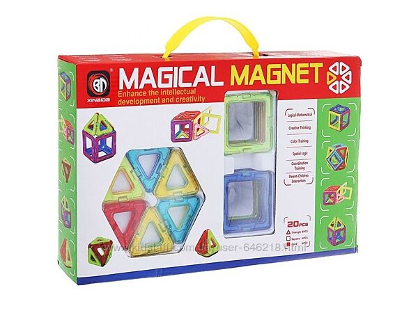 Магнитный конструктор Magical Magnet 20 деталей. Maya Toys 701