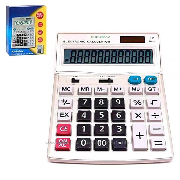 Настольный бухгалтерский калькулятор Sdc-9800v
