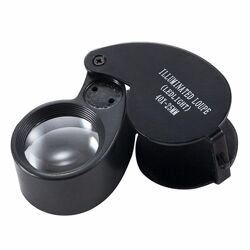 Ювелирная лупа 40x кратная, black