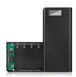 Корпус Power Bank на 8 аккумуляторов 18650 с дисплеем, black