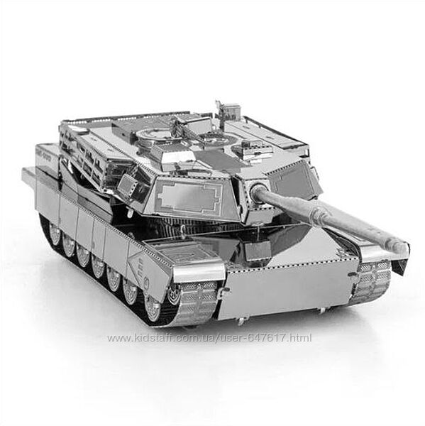 Металлический конструктор 3d пазл танк Abrams