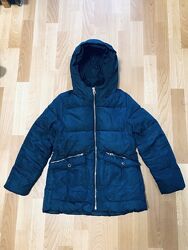 Зимняя удлиненная куртка пуховик zara